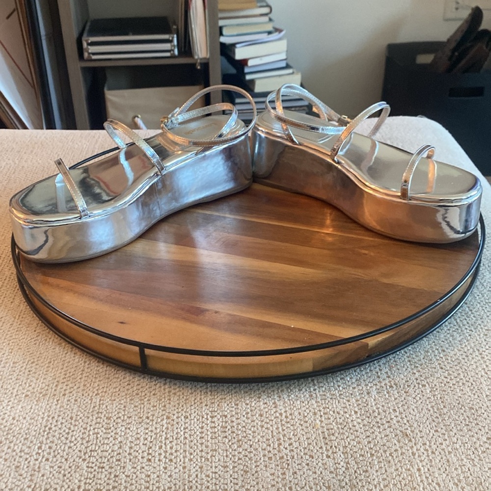 SOLDOUT Gio Flatform Sandal Specchio Mirror  Chunky Metallic Platform EDM